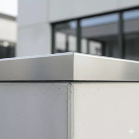 Edelstahl Kantenschutz 0,8 mm K240 geschliffen V2A